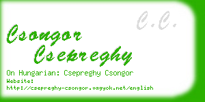 csongor csepreghy business card